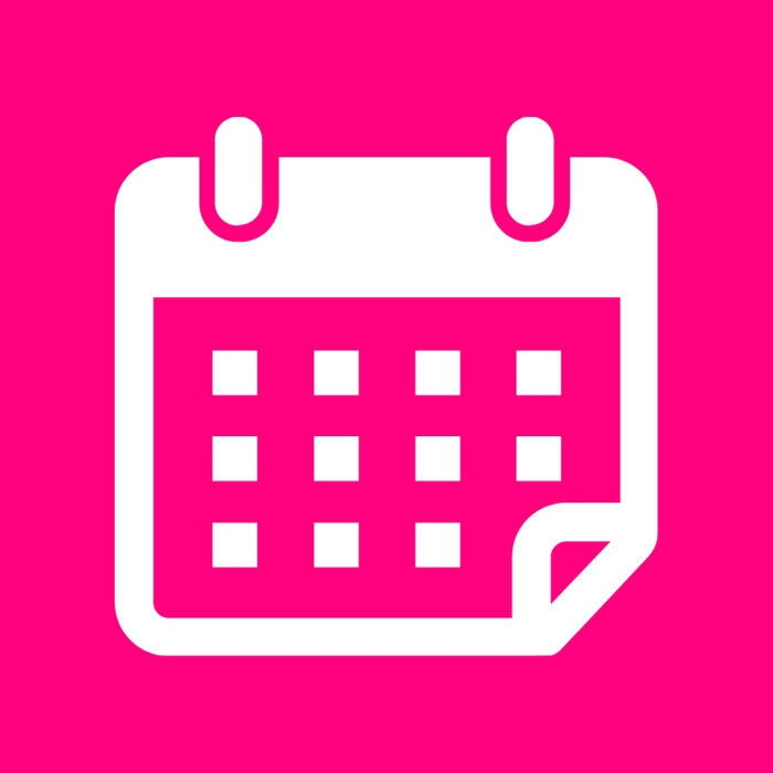 Bright Pink Calendar bright pink app icons for iPhone