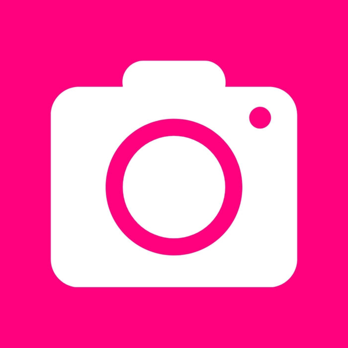 Bright Pink Camera bright pink app icons for iPhone