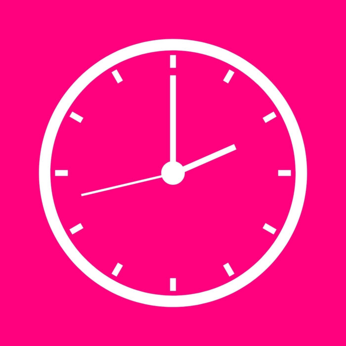 Bright Pink Clock bright pink app icons for iPhone