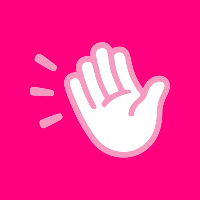 Bright Pink Clubhouse bright pink app icons for iPhone