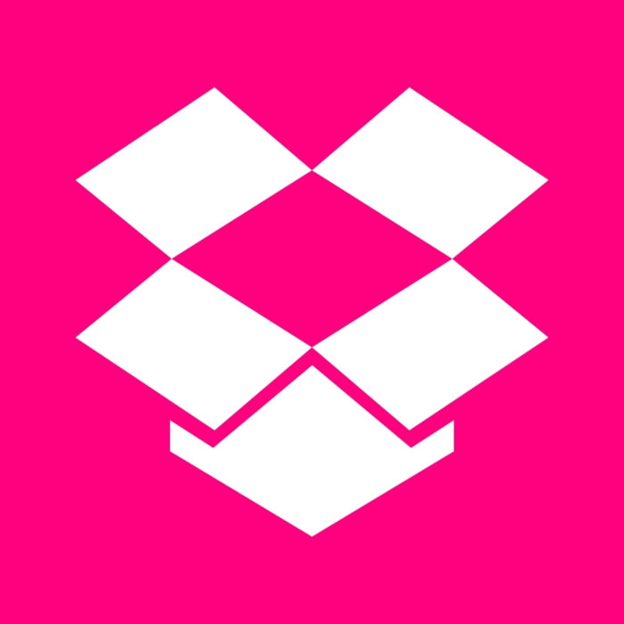 Bright Pink Dropbox bright pink app icons for iPhone