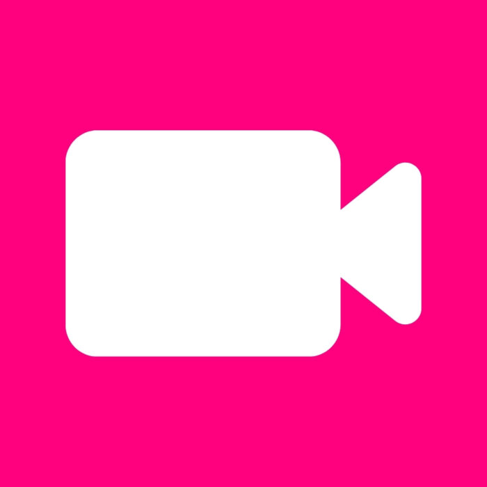 Bright Pink FaceTime bright pink app icons for iPhone