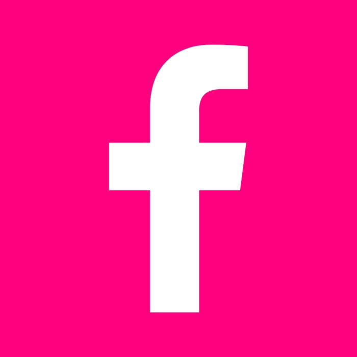 Bright Pink Facebook bright pink app icons for iPhone