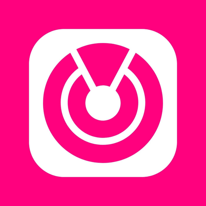 Bright Pink Find My bright pink app icons for iPhone