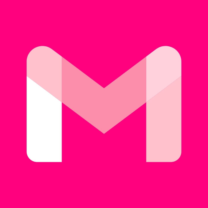 Bright Pink Gmail bright pink app icons for iPhone