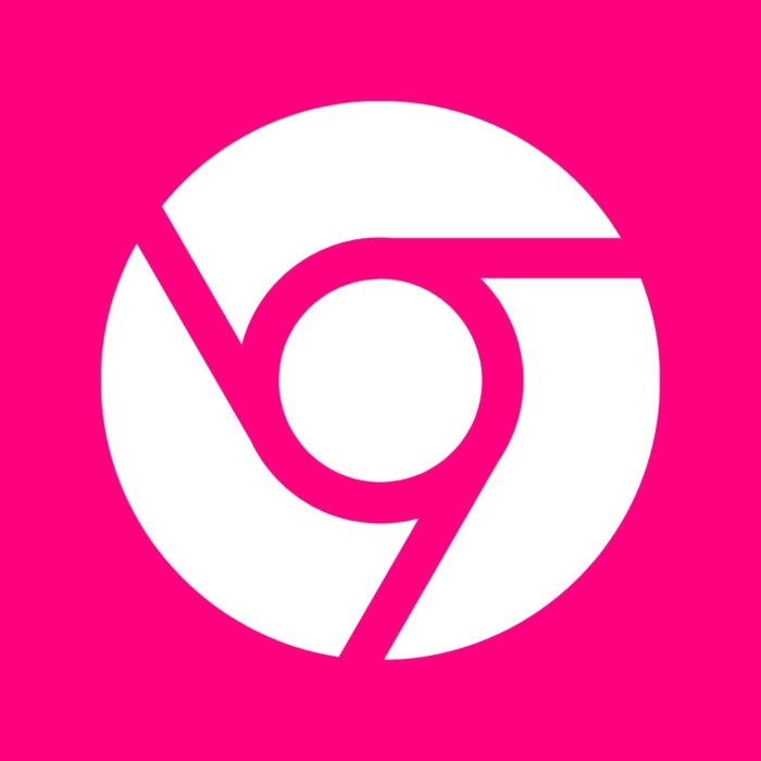 Bright Pink Google Chrome bright pink app icons for iPhone