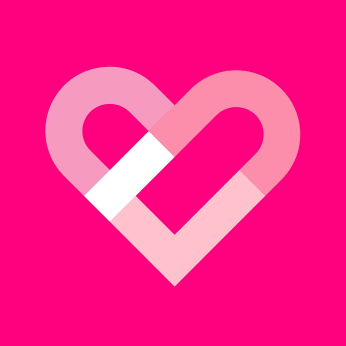 Bright Pink Google Fit bright pink app icons for iPhone