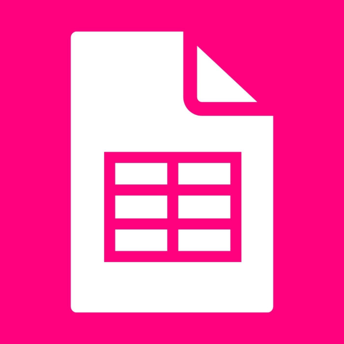 Bright Pink Google Sheets bright pink app icons for iPhone