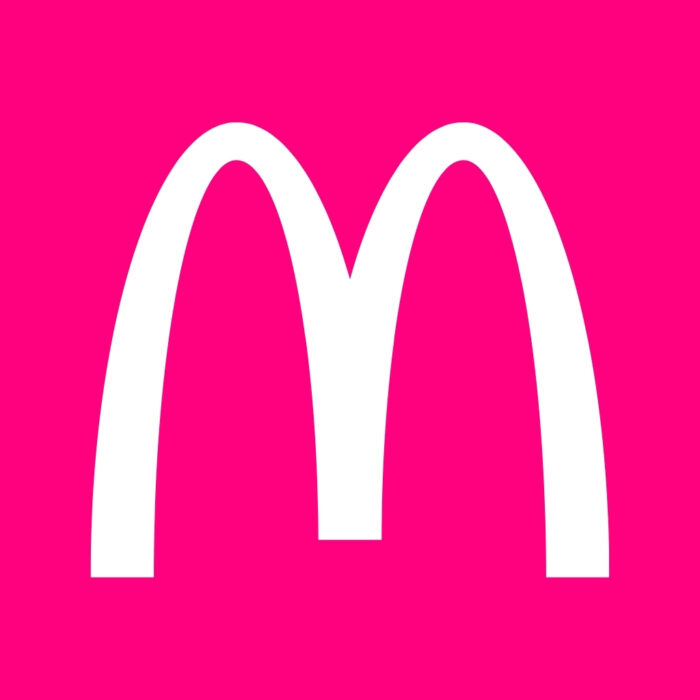 Bright Pink McDonald’s bright pink app icons for iPhone