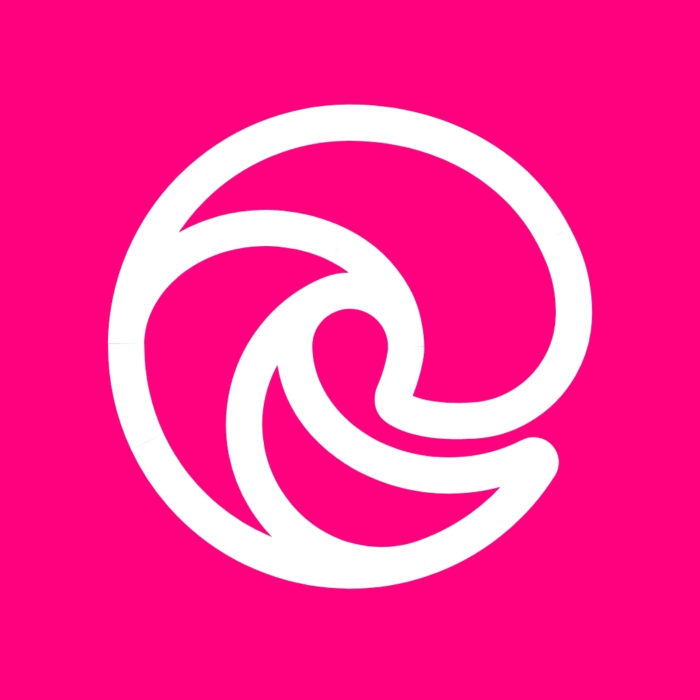 Bright Pink Microsoft Edge bright pink app icons for iPhone