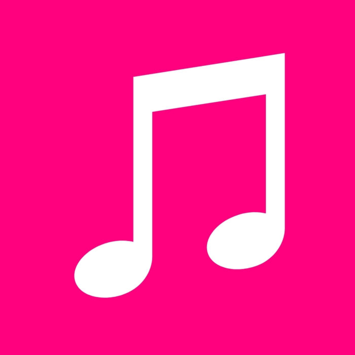 Bright Pink Music bright pink app icons for iPhone