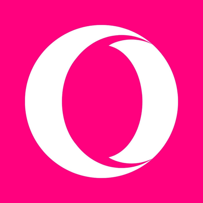 Bright Pink Opera AI Browser bright pink app icons for iPhone