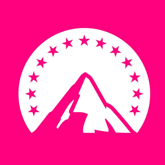 Bright Pink Paramount + bright pink app icons for iPhone