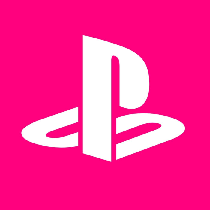 Bright Pink PlayStation bright pink app icons for iPhone