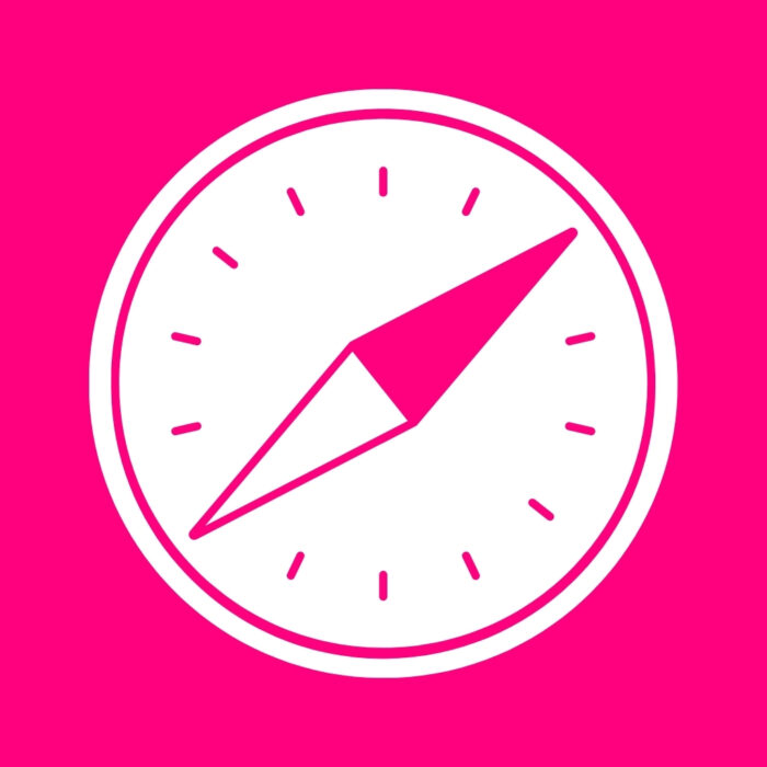 Bright Pink Safari bright pink app icons for iPhone