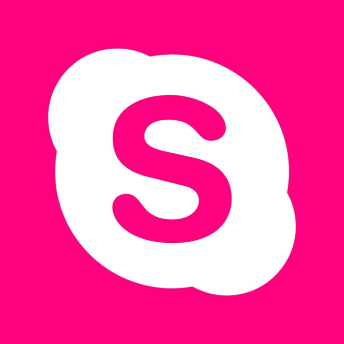 Bright Pink Skype bright pink app icons for iPhone