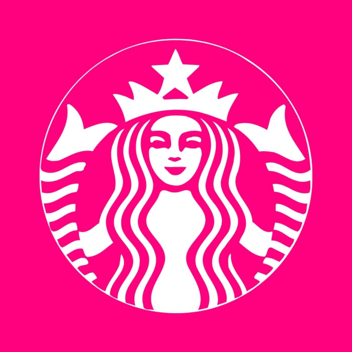 Bright Pink Starbucks bright pink app icons for iPhone