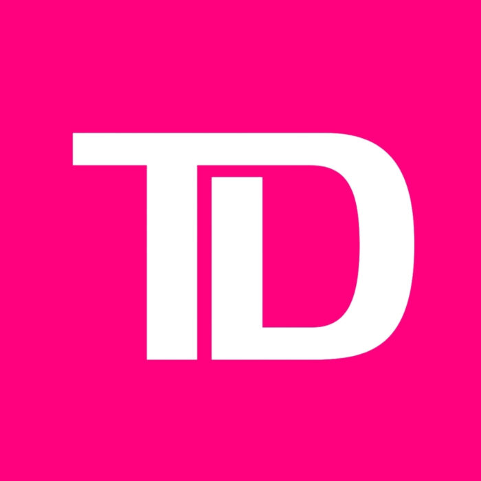 Bright Pink TD Bank bright pink app icons for iPhone