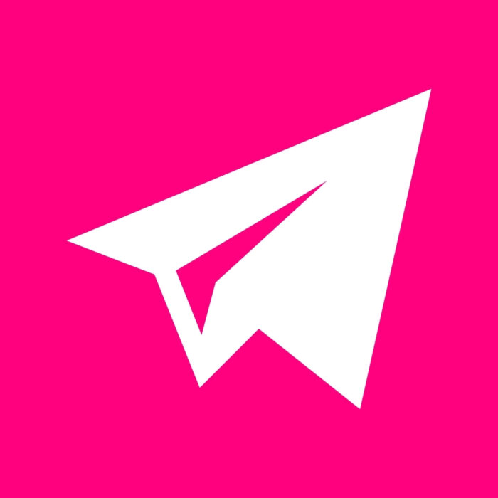 Bright Pink Telegram bright pink app icons for iPhone