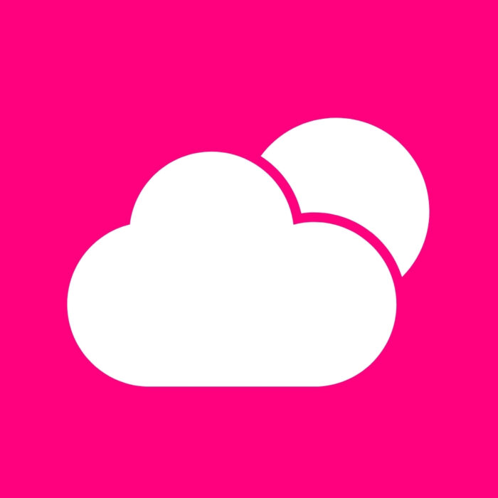 Bright Pink Weather bright pink app icons for iPhone