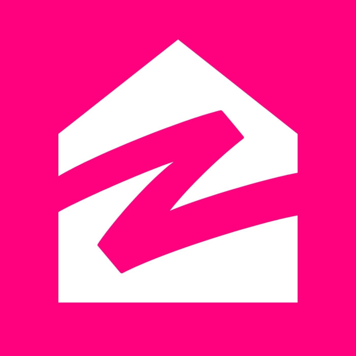 Bright Pink Zillow bright pink app icons for iPhone