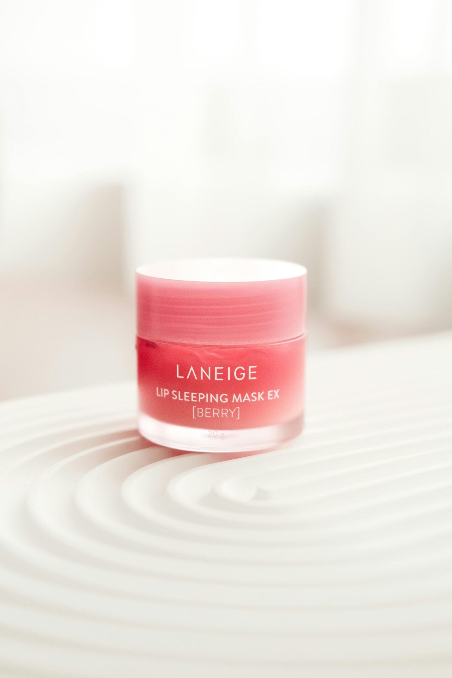 Laneige Lip Sleeping Mask EX in berry flavor, popular Korean beauty product for overnight lip care