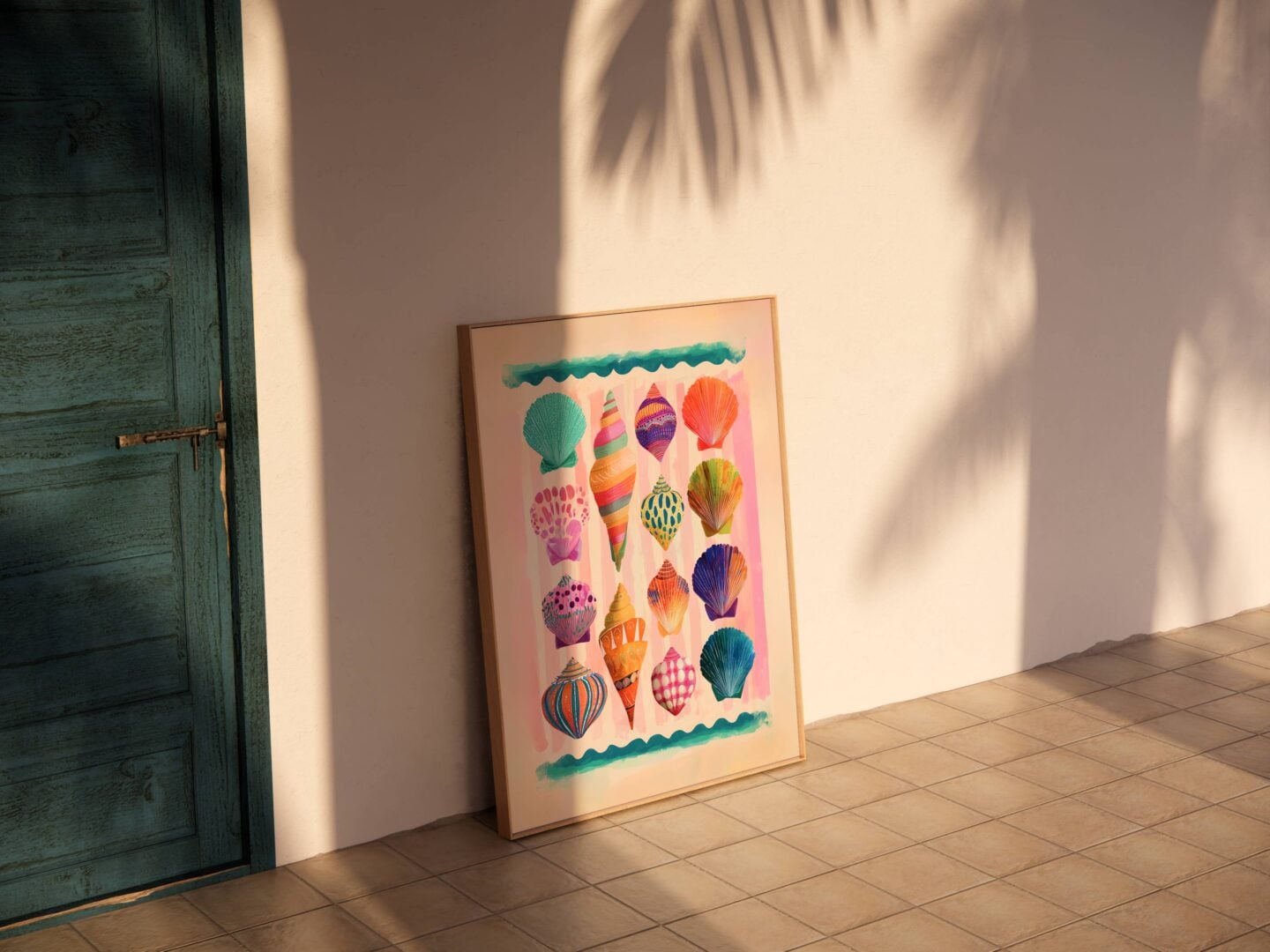 Free Printable Seashell Poster: Coastal Wall Art For A Trendy Apartment Decor