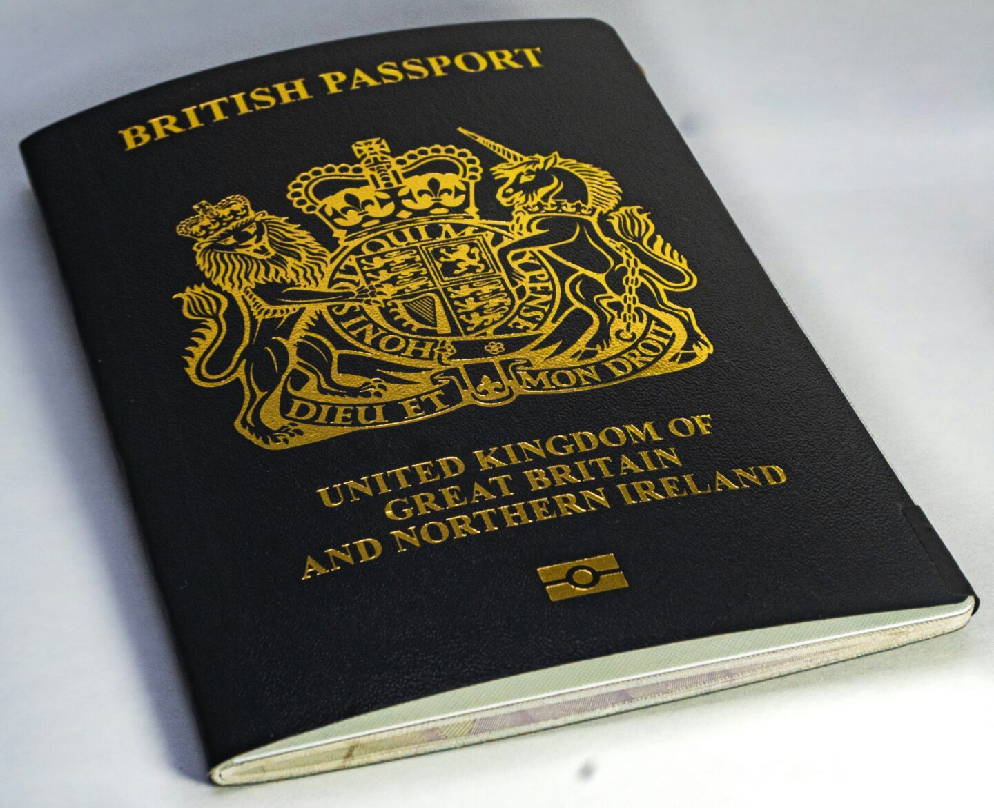 British passport cover from the United Kingdom of Great Britain and Northern Ireland