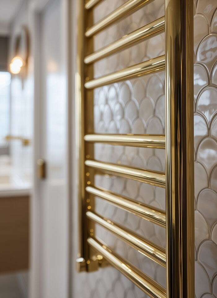 The Best Gold Bathroom Radiators That Interior Designers Are Raving About 