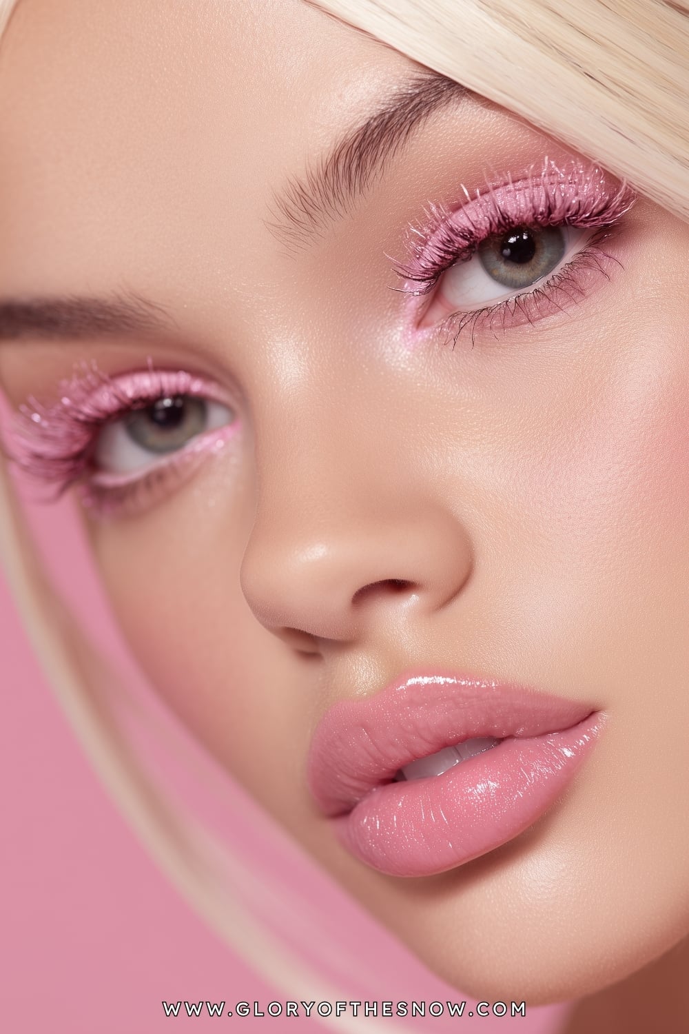 Easy Glam Makeup Looks: Glossy Pink Doll Glam