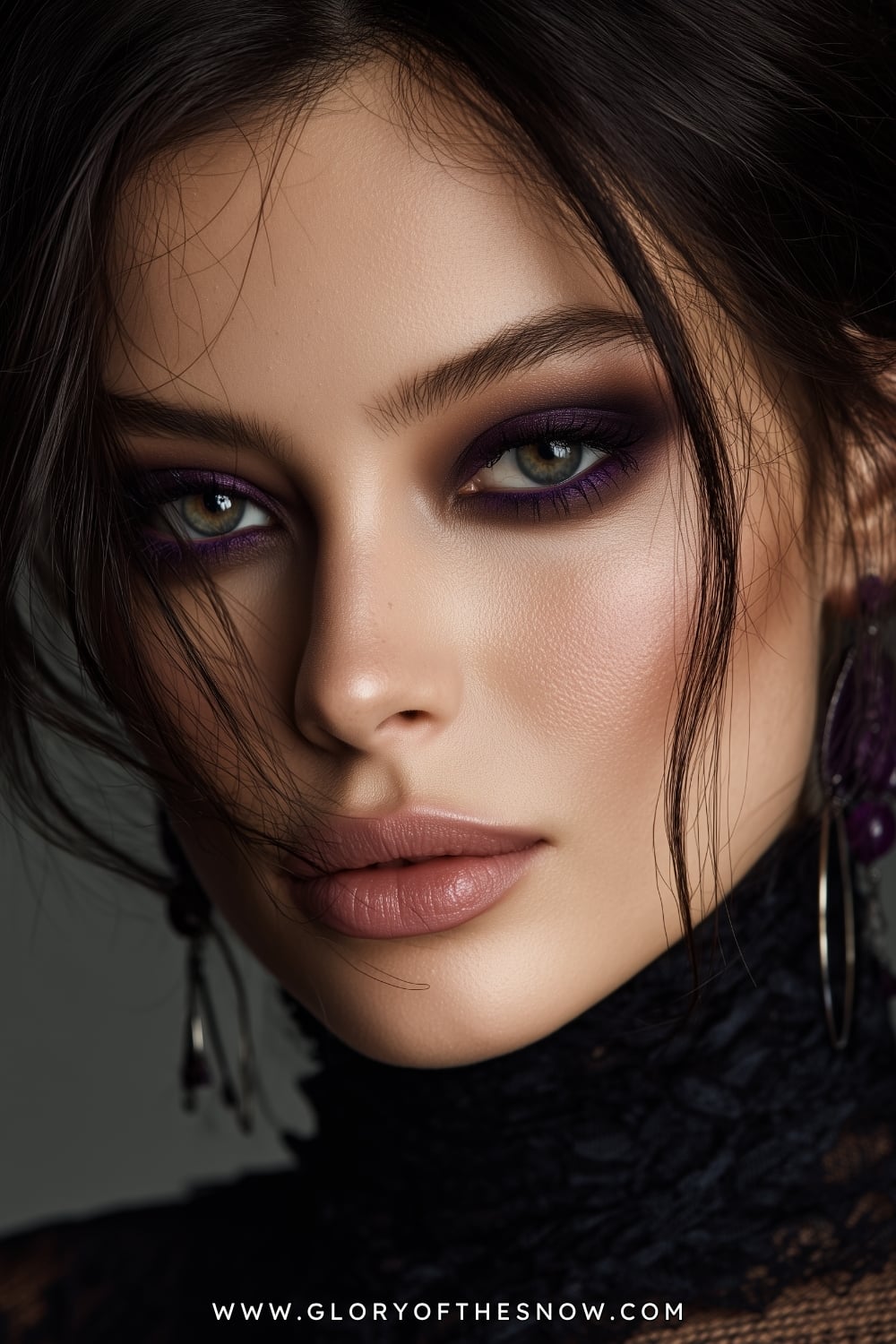 Easy Glam Makeup Looks: Smoky Plum Evening Glam