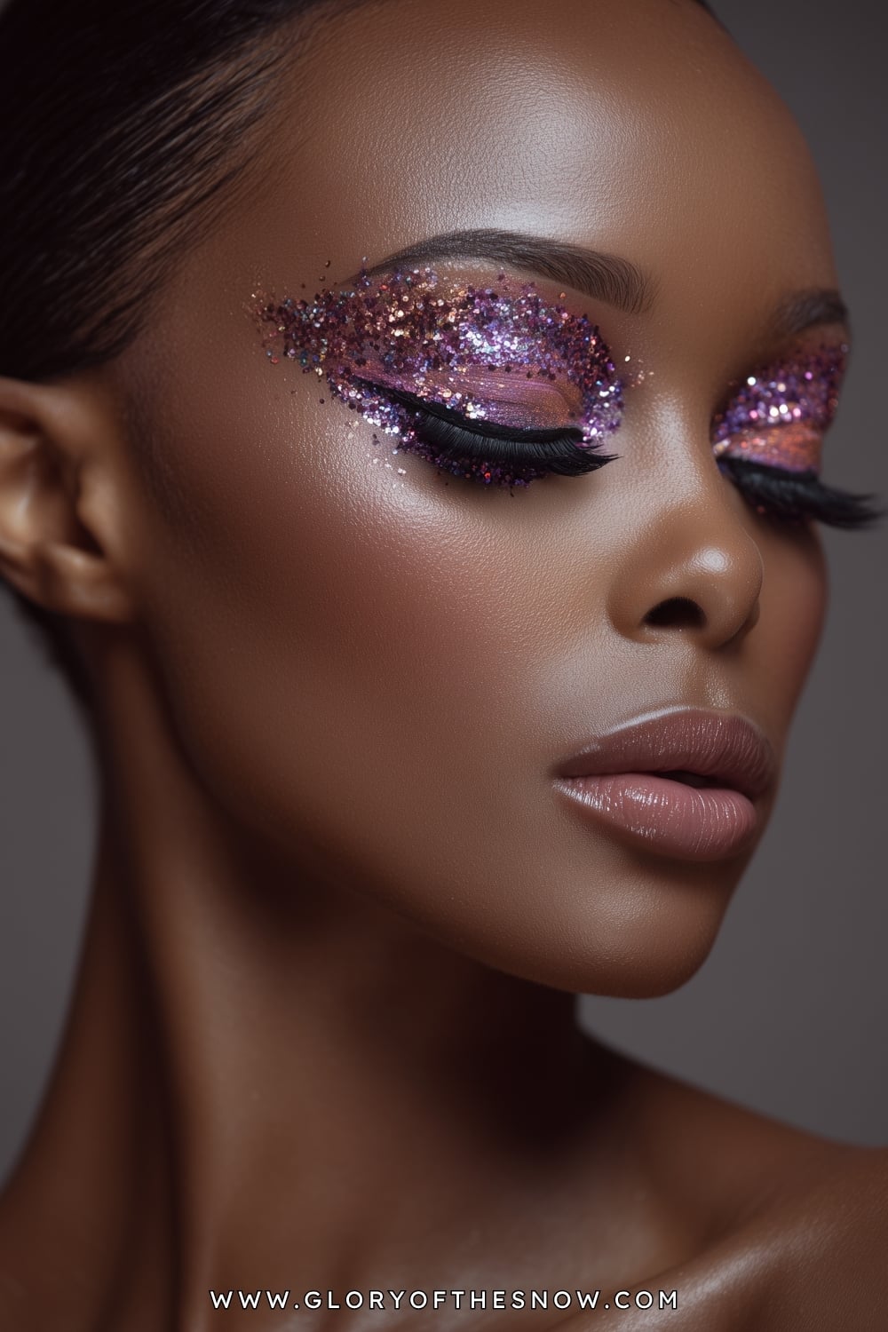 Easy Glam Makeup Looks: Glitter Cut Crease Glam