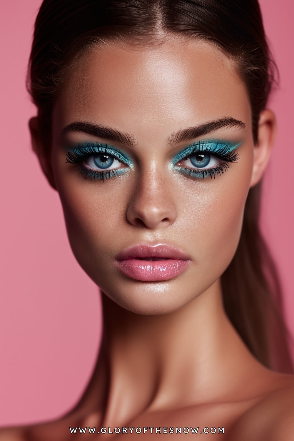Easy Glam Makeup Looks: Teal Statement Eyes
