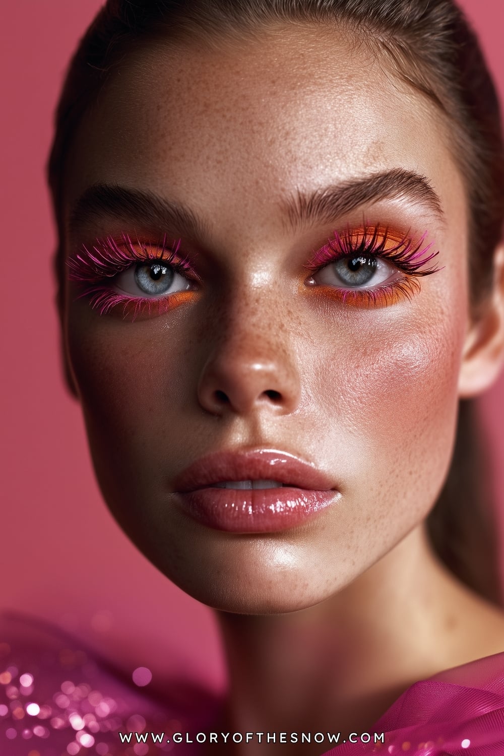 Easy Glam Makeup Looks: Pink & Orange Lash Pop