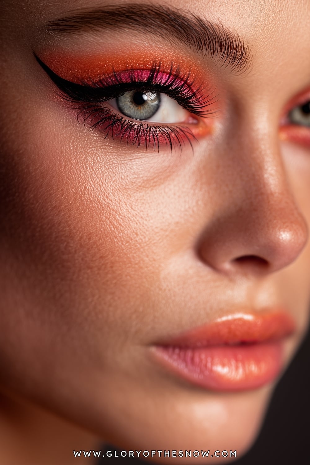 Easy Glam Makeup Looks: Sunset Coral Glam