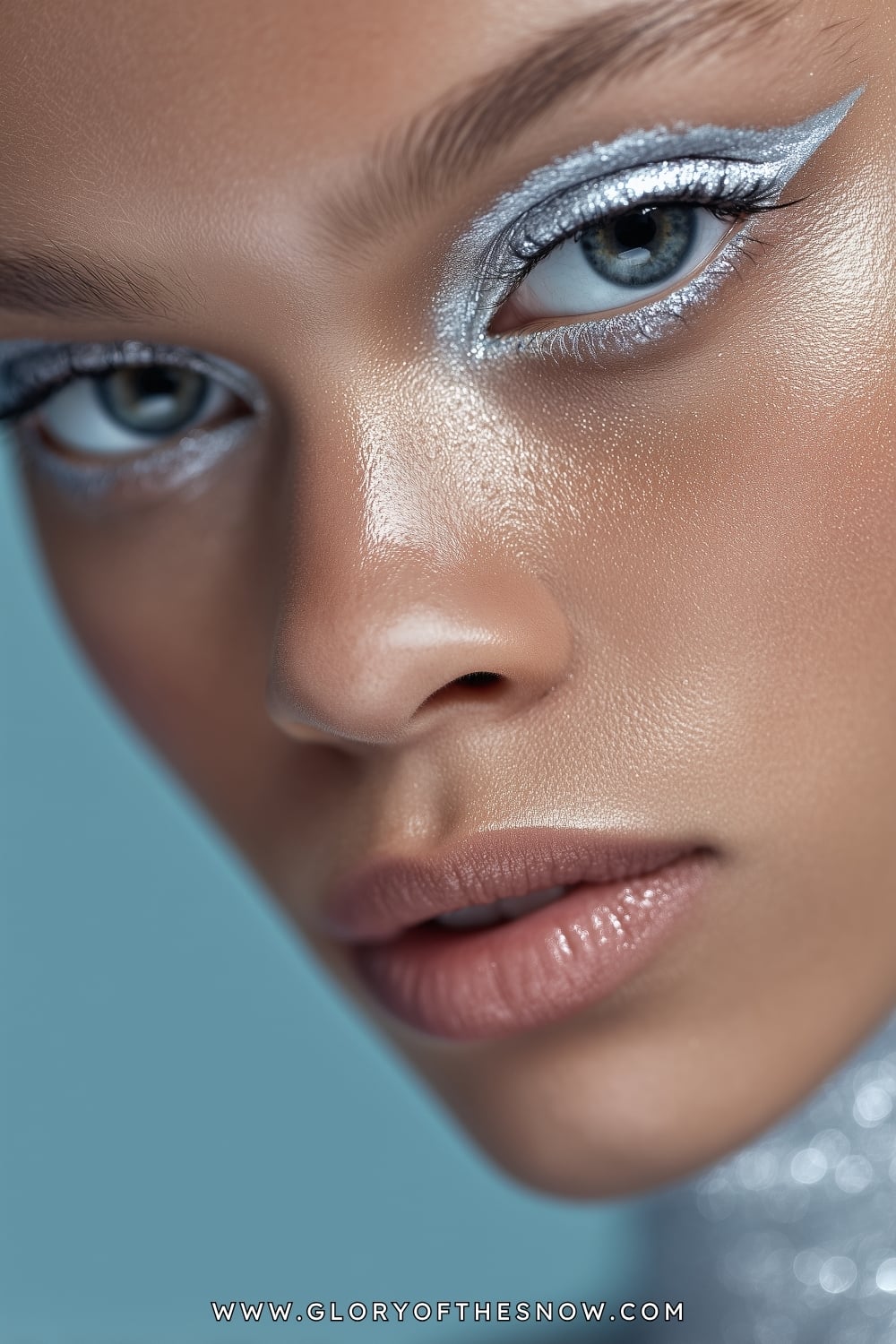 Easy Glam Makeup Looks: Icy Silver Glow