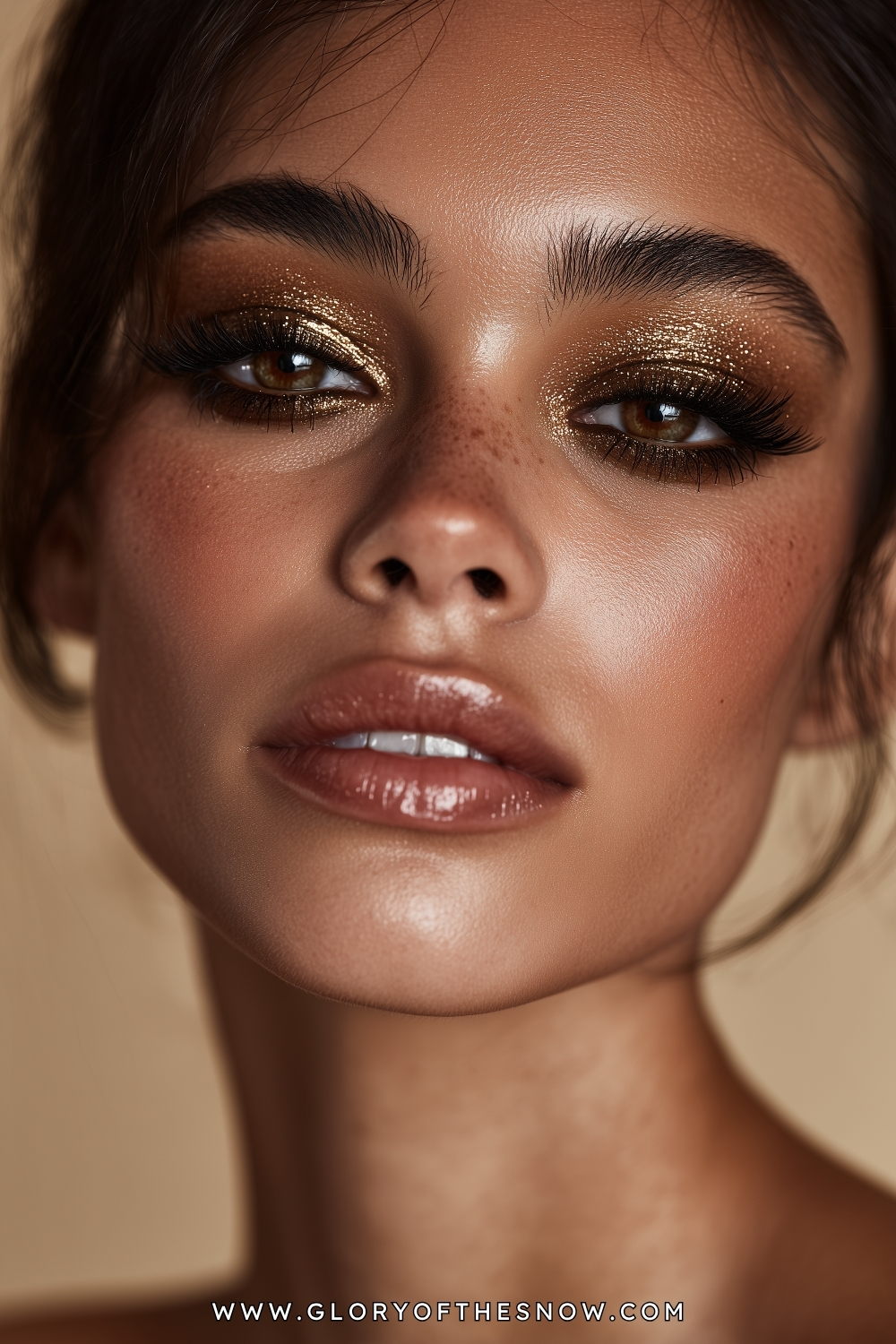 Easy Glam Makeup Looks: Golden Bronze Soft Glam