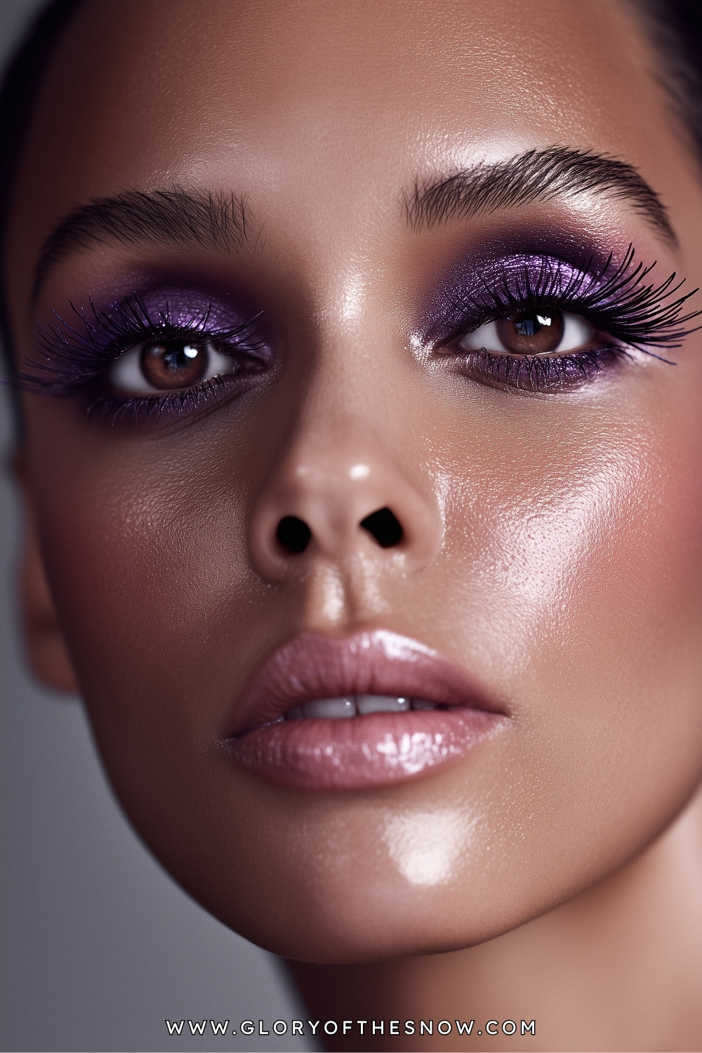 Easy Glam Makeup Looks: Deep Plum Glam Eyes