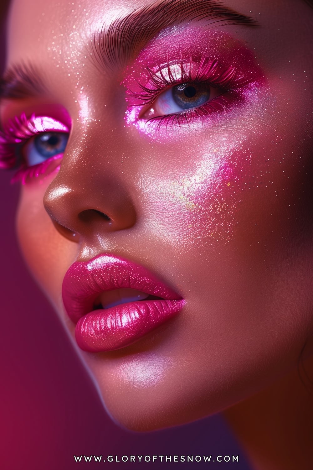 Pink Makeup Ideas: Liquid Pink Glow