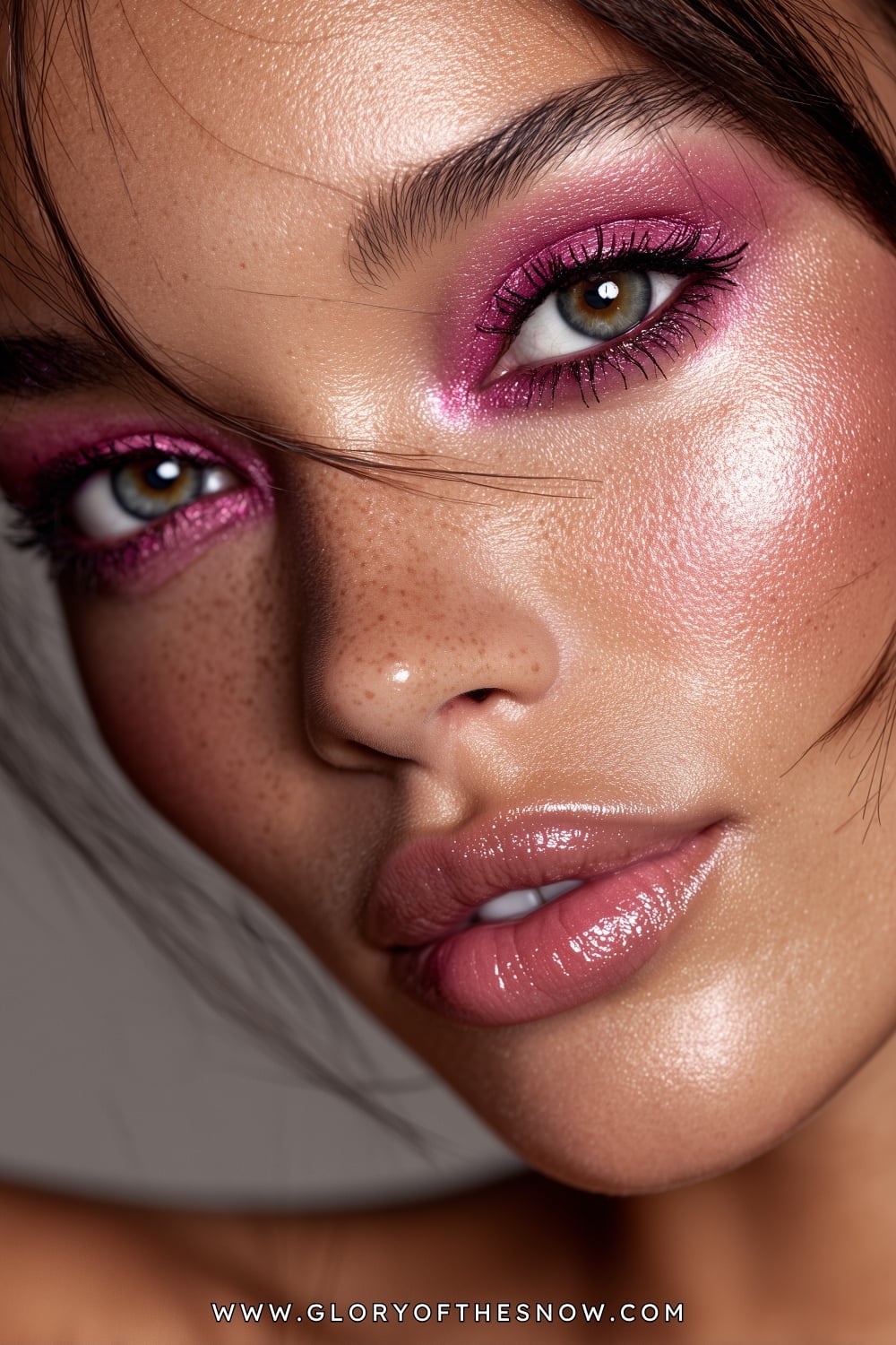 Pink Makeup Ideas: Glossed Candy Pink