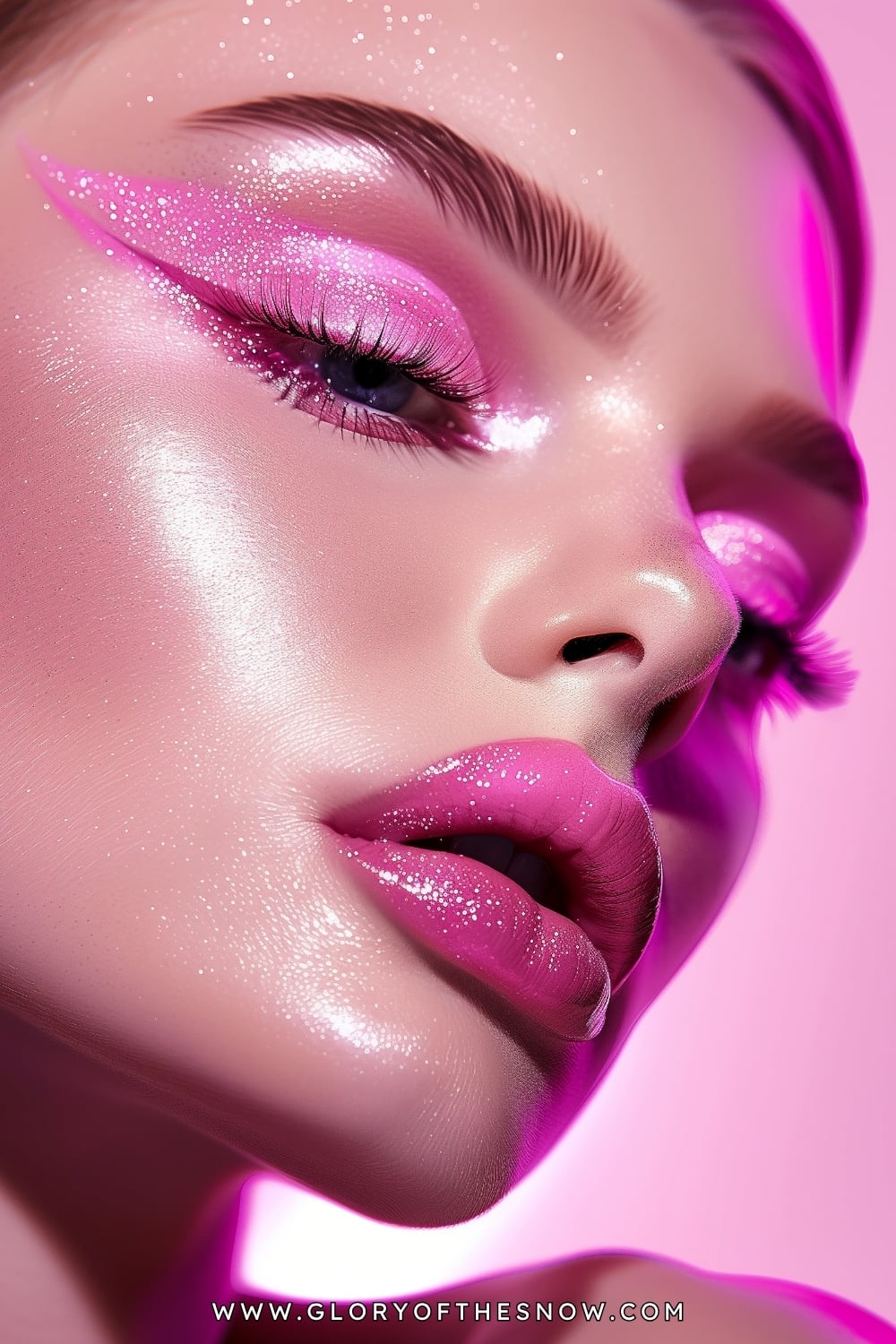 Pink Makeup Ideas: Frosted Pink Glam