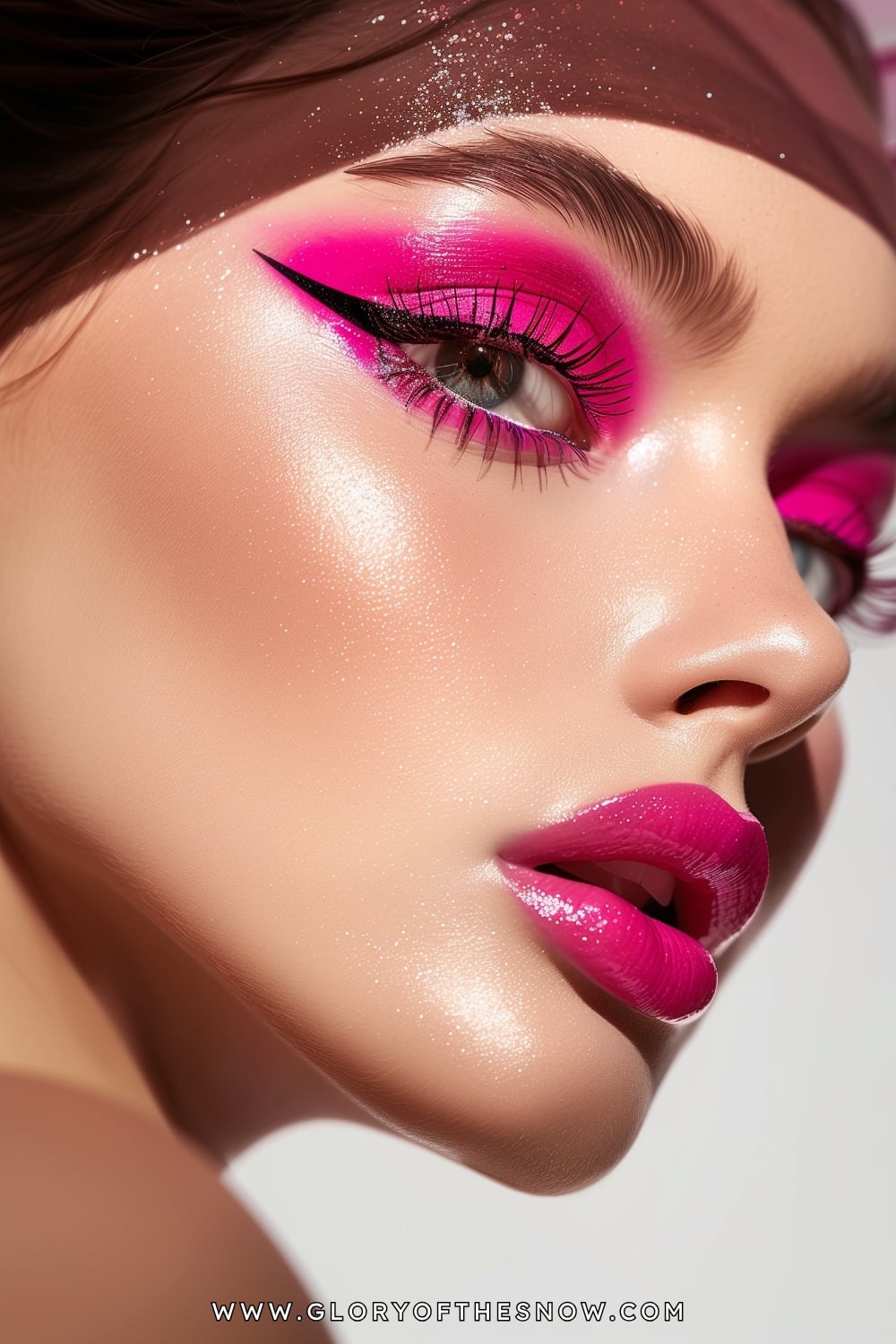 Pink Makeup Ideas: Neon Cut Crease Pink