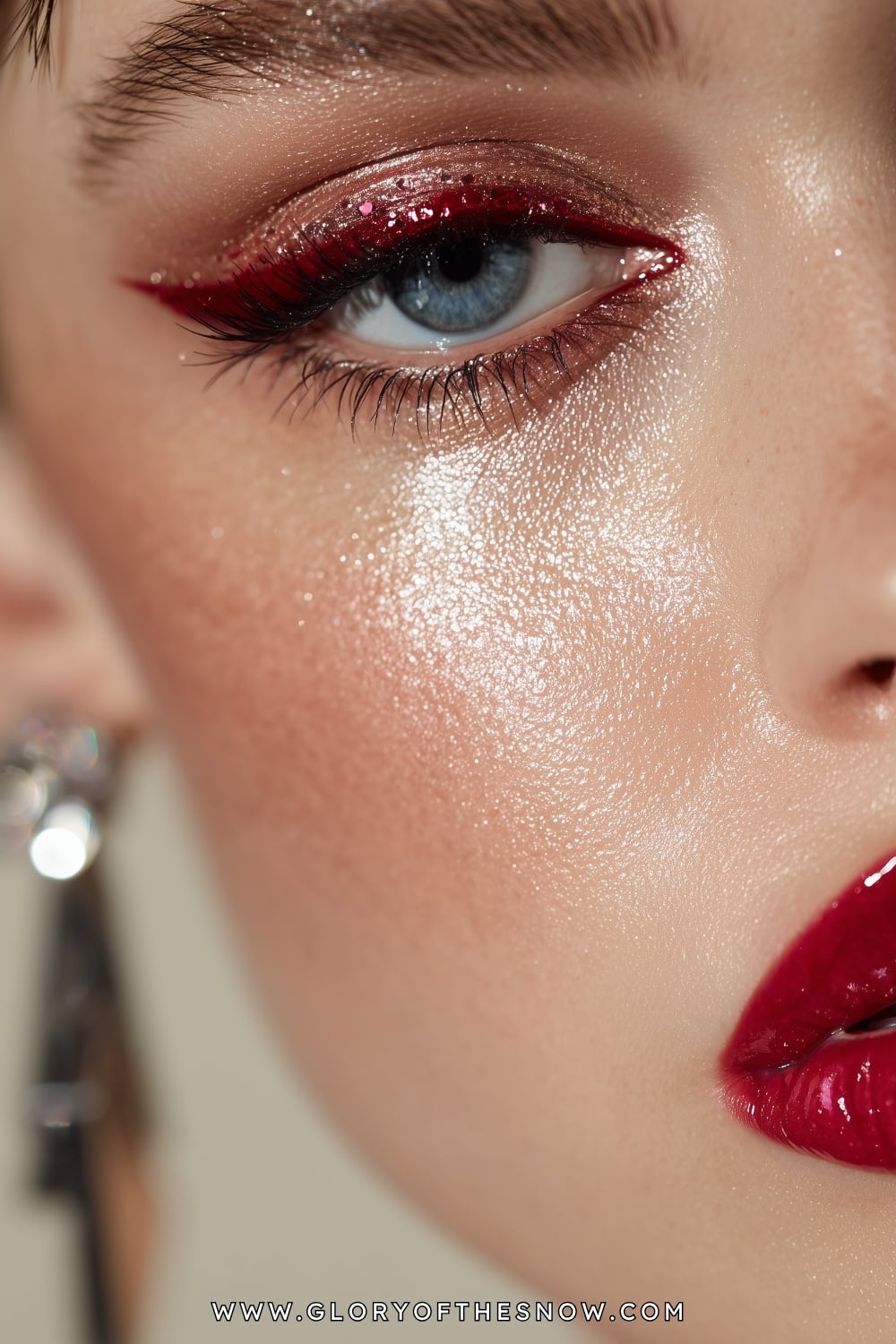 Baddie Makeup Looks: Red Patent